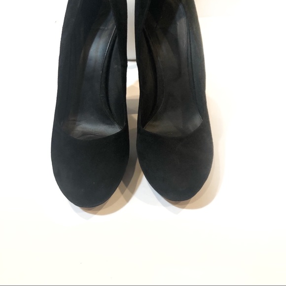 Brian Atwood black Petisca stacked heel size 9 - Picture 2 of 8